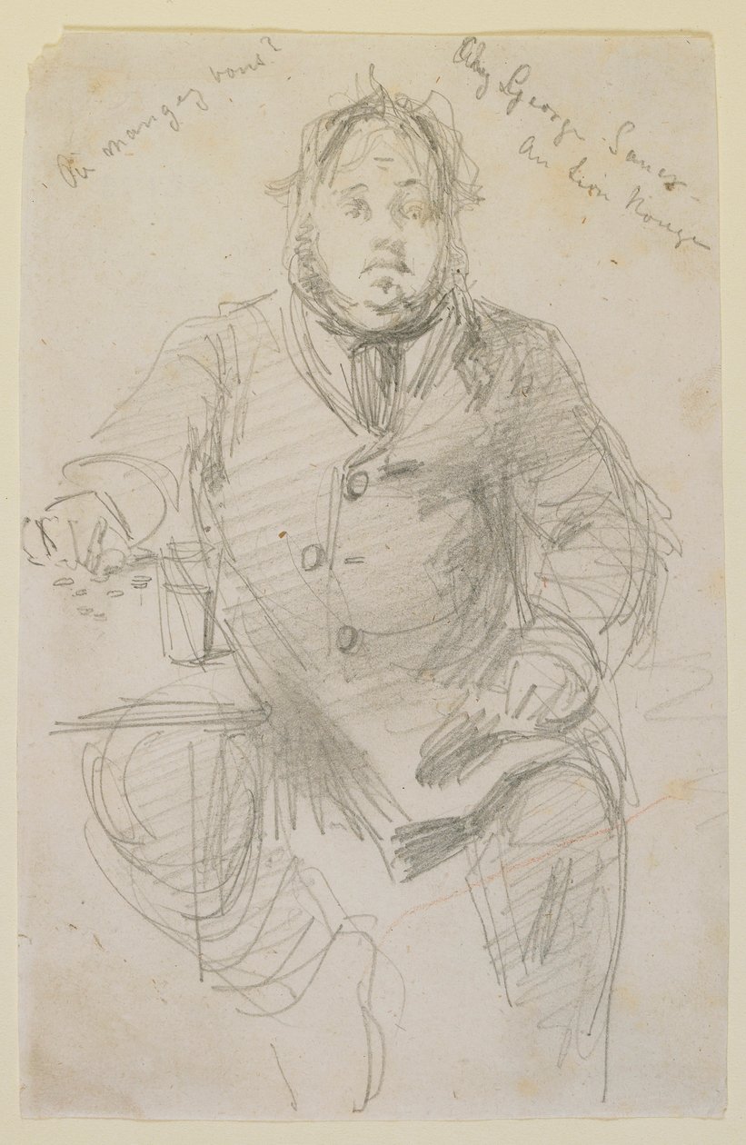 Chez George Sauer a Lion Rouge, 1858 door James Abbott McNeill Whistler