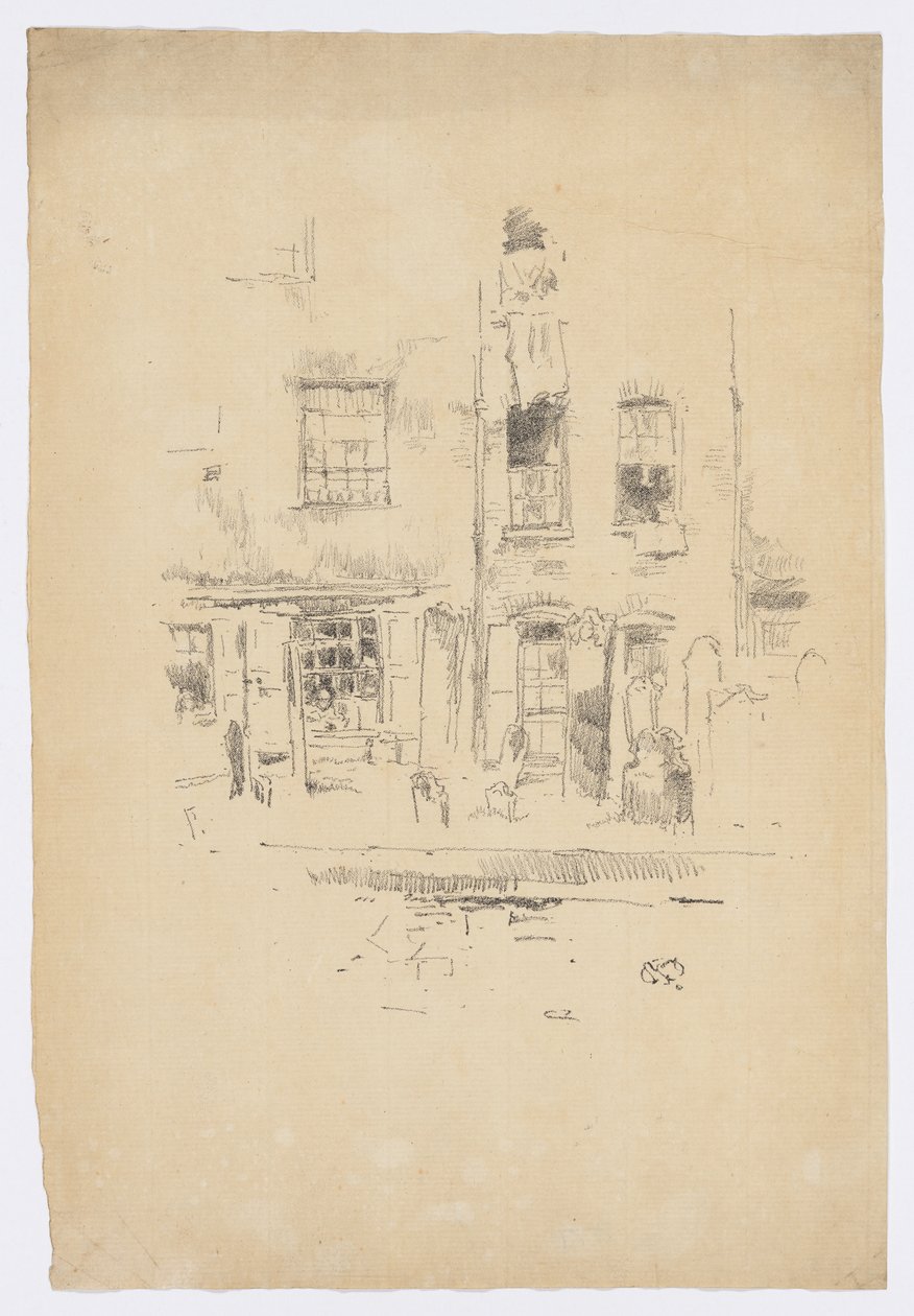 Kerkhof door James Abbott McNeill Whistler