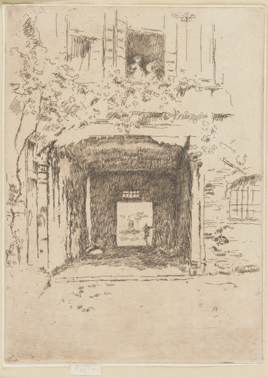 Deur en Wijnstok, 1879-1880 door James Abbott McNeill Whistler