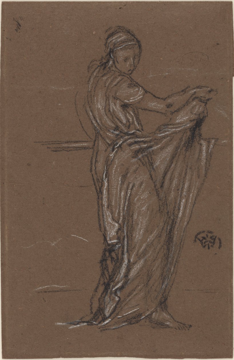Geklede vrouwelijke figuur, 1870-1873 door James Abbott McNeill Whistler