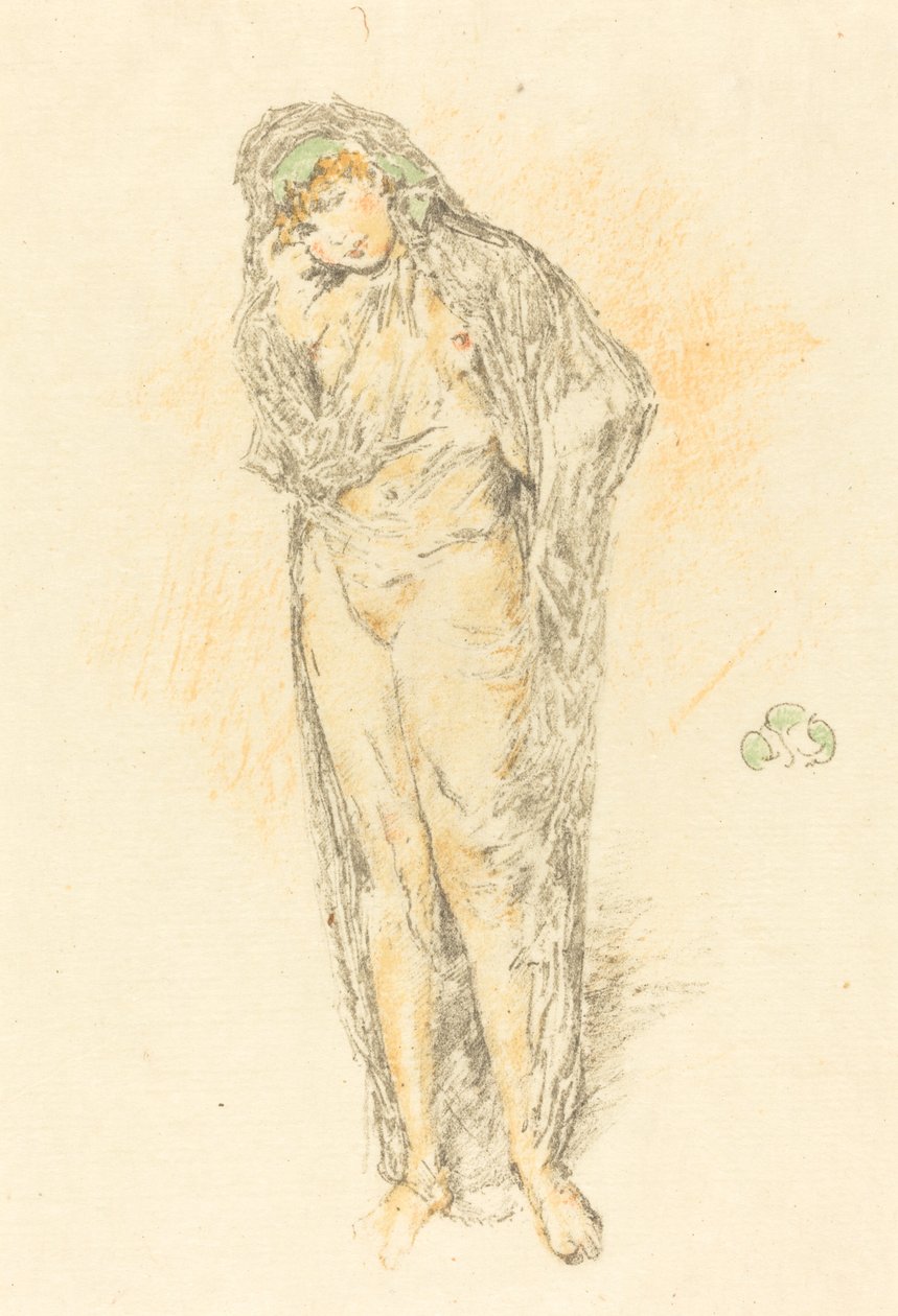 Geklede Figuur, Staand, 1891 door James Abbott McNeill Whistler