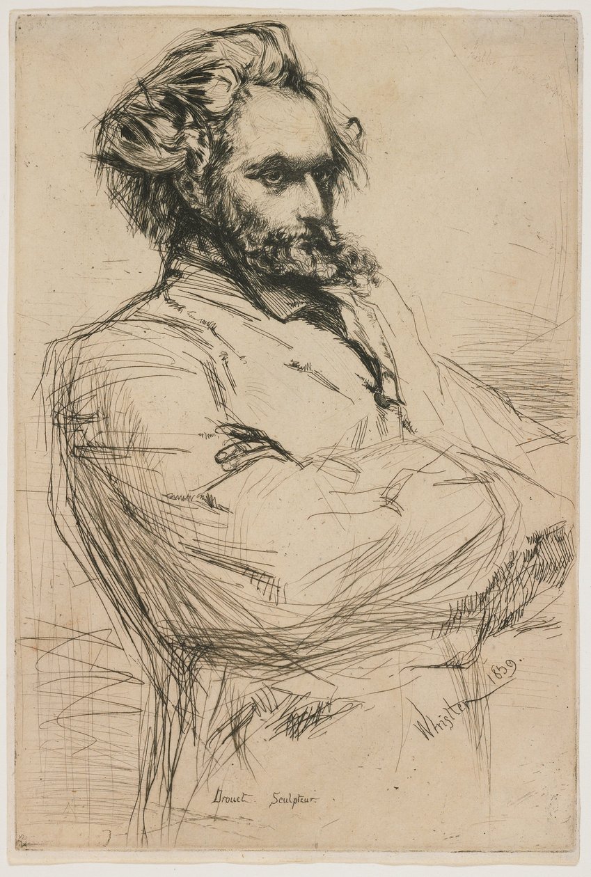 Drouet door James Abbott McNeill Whistler