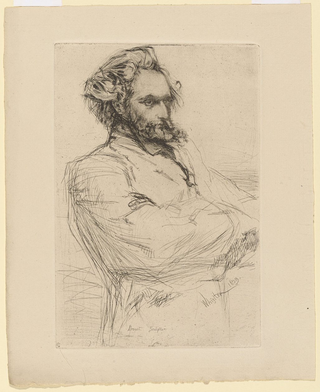 Drouet door James Abbott McNeill Whistler