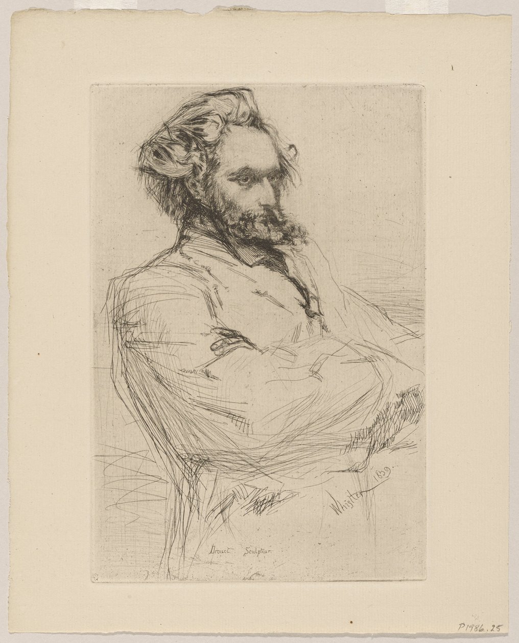 Drouet door James Abbott McNeill Whistler