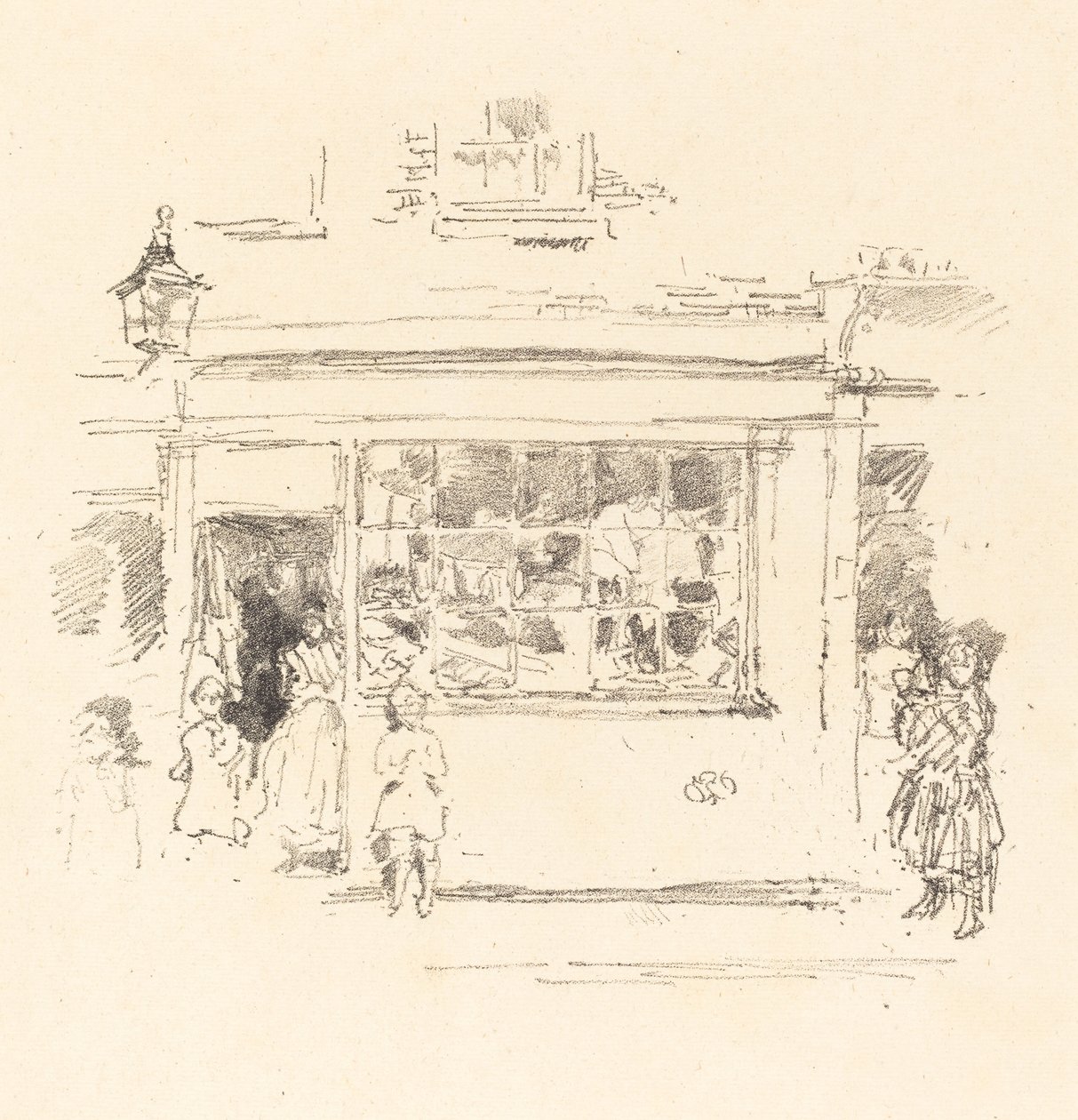 Drury Lane vodden door James Abbott McNeill Whistler