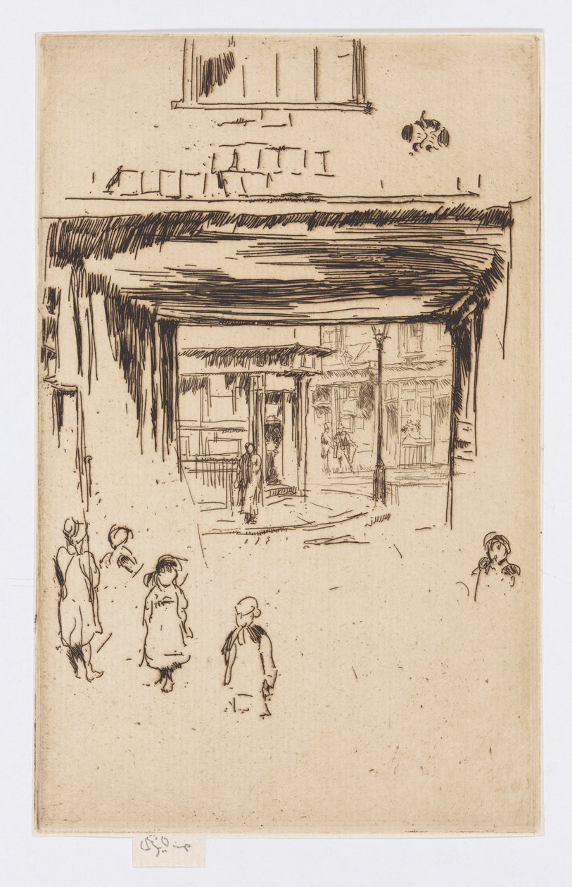 Drury Lane, c.1880-81 door James Abbott McNeill Whistler