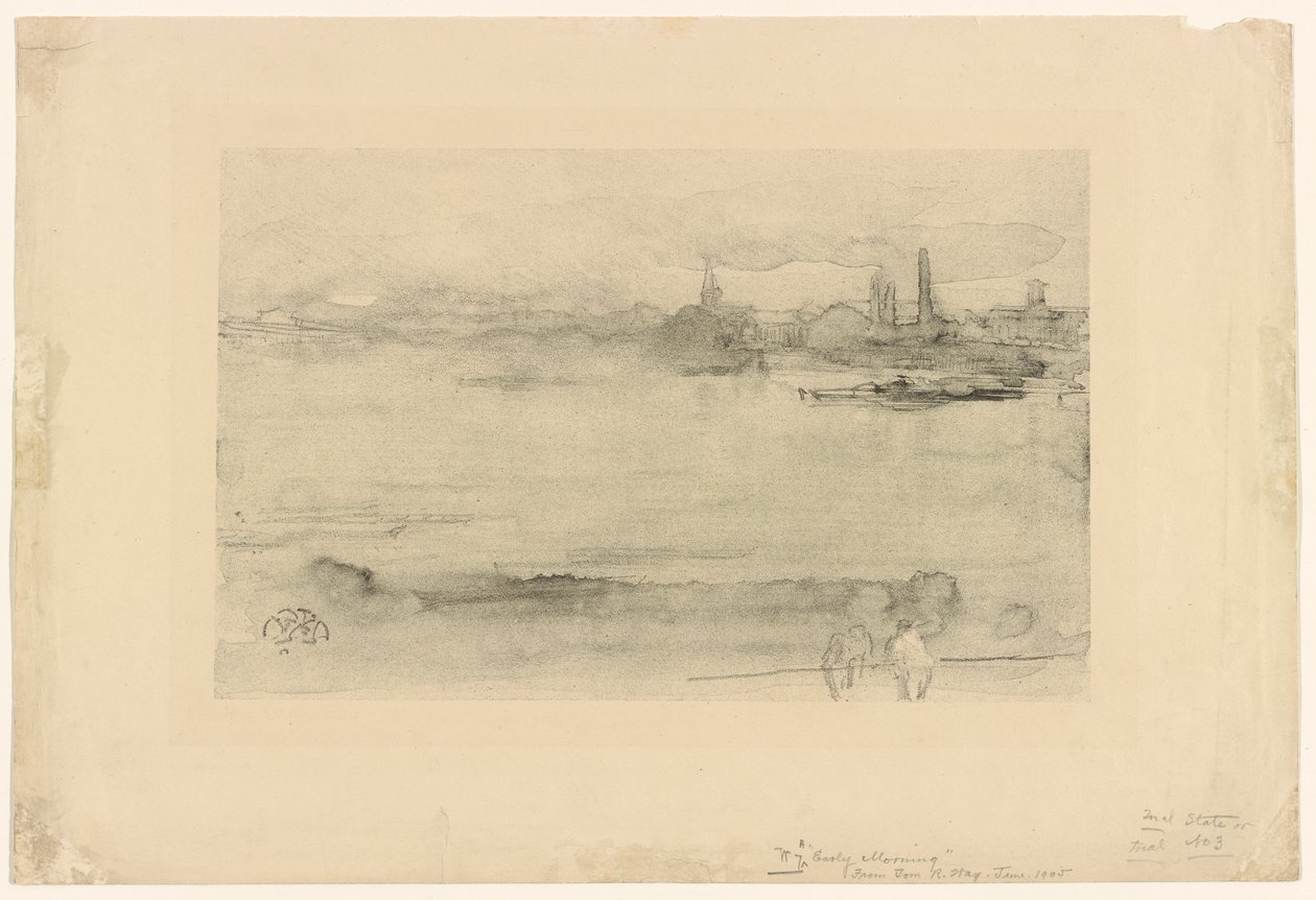 Vroege ochtend door James Abbott McNeill Whistler