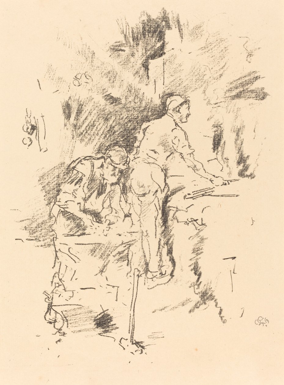Vader en zoon, 1895 door James Abbott McNeill Whistler