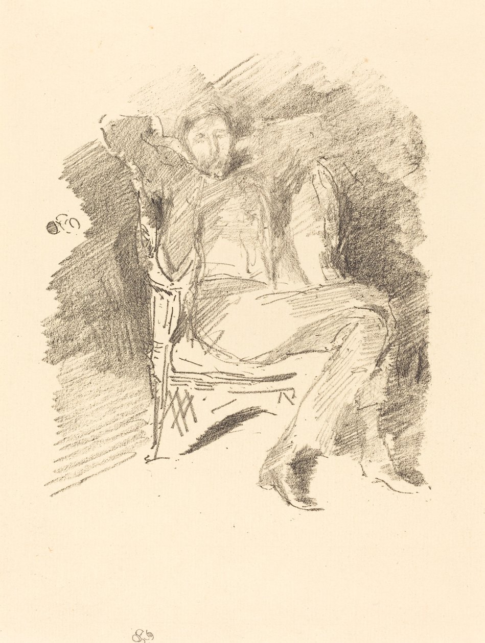 Vuurlicht: Joseph Pennell, No. 1 door James Abbott McNeill Whistler