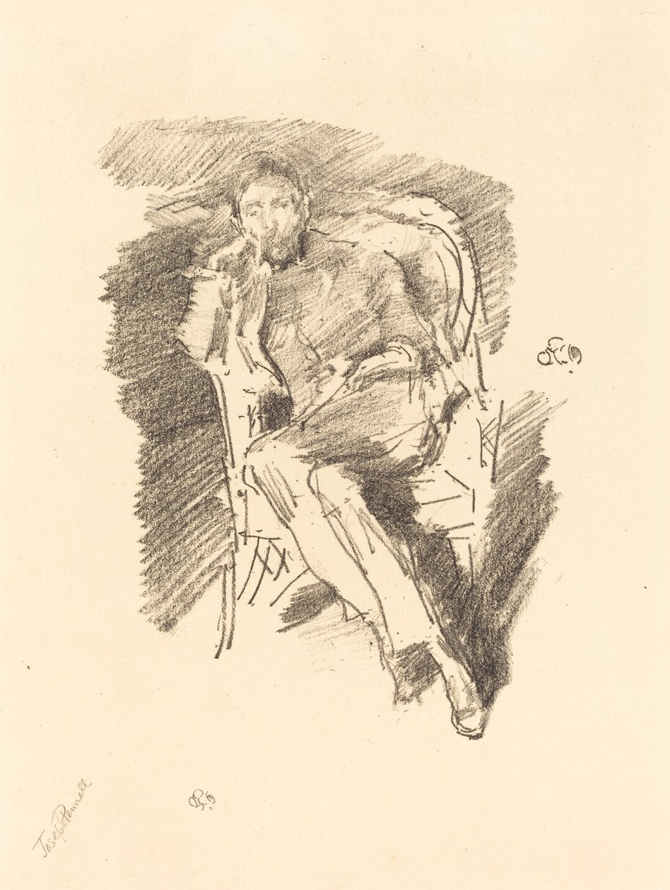 Vuurlicht: Joseph Pennell, nr. 2, 1896 door James Abbott McNeill Whistler