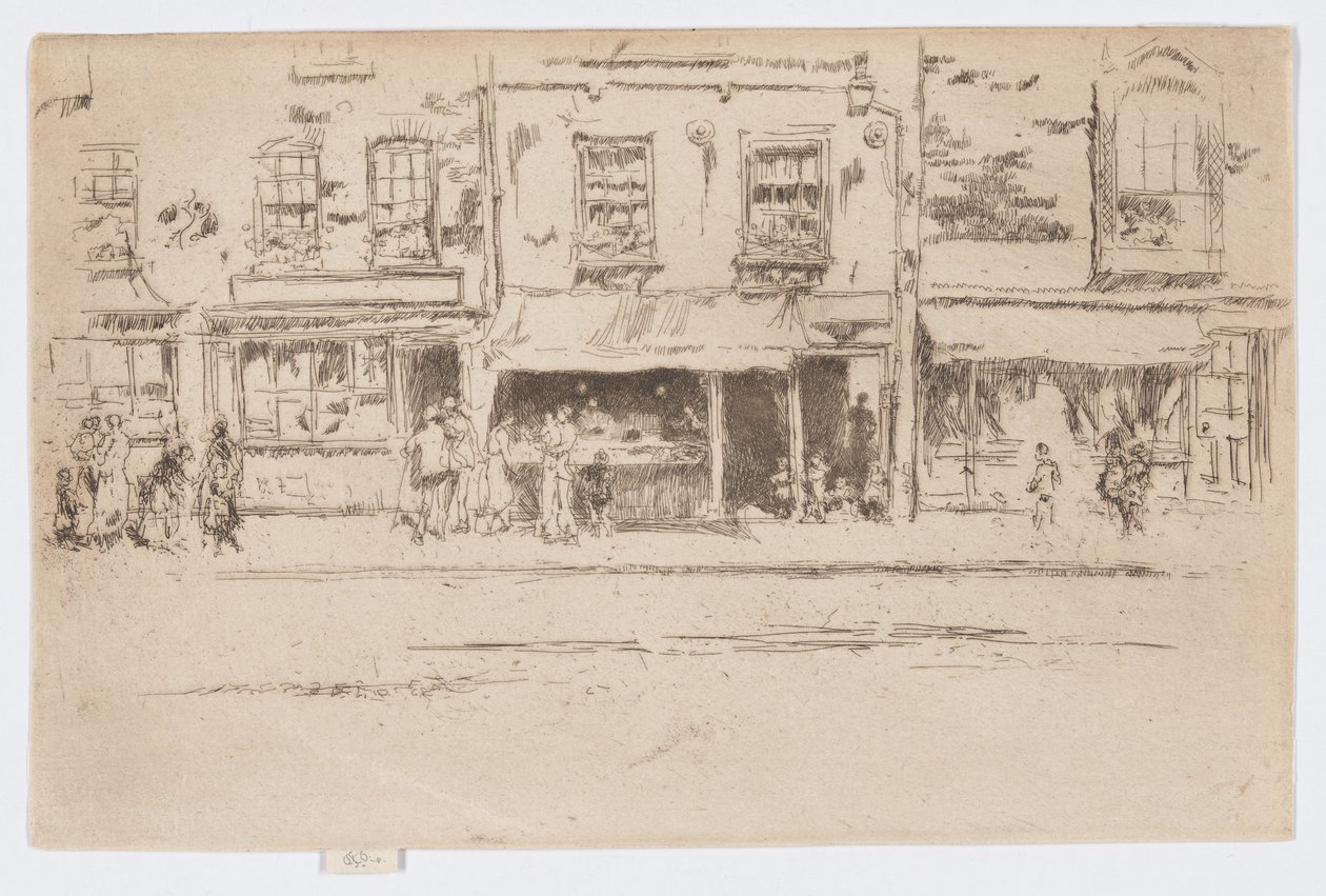 Viswinkel, Chelsea, c.1884-86 door James Abbott McNeill Whistler