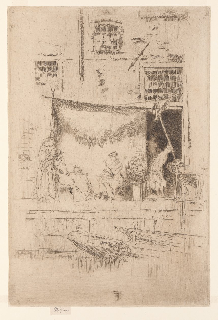 Fruitkraam door James Abbott McNeill Whistler