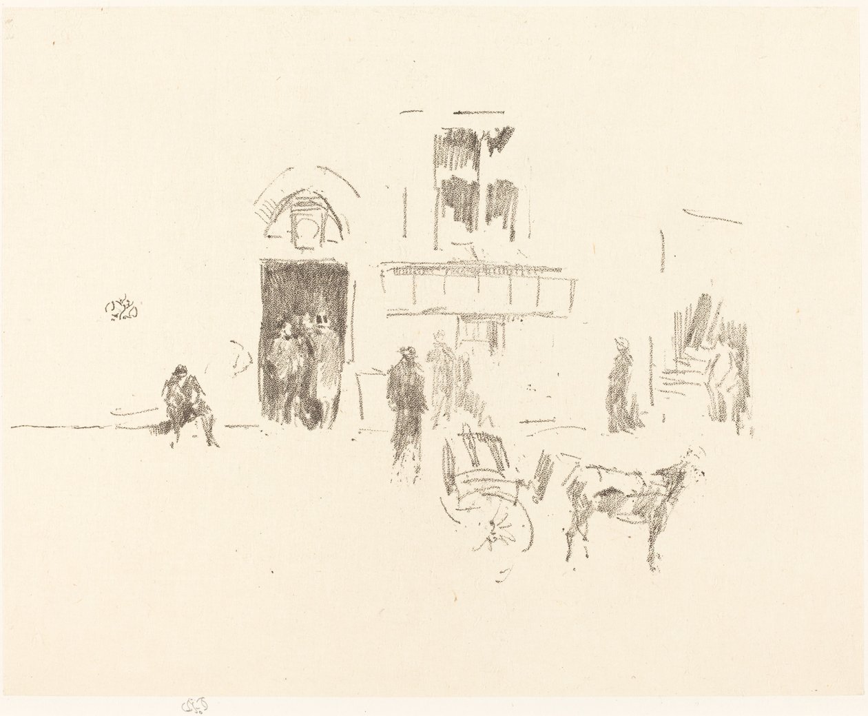 Gaiety Stage Door, 1879-1887 door James Abbott McNeill Whistler