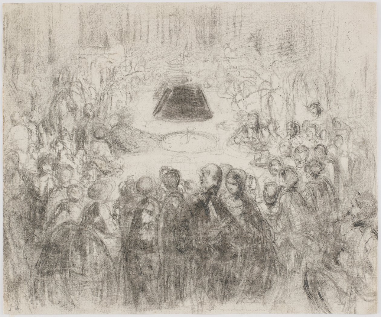 Goksalon in Baden-Baden, 1858 door James Abbott McNeill Whistler