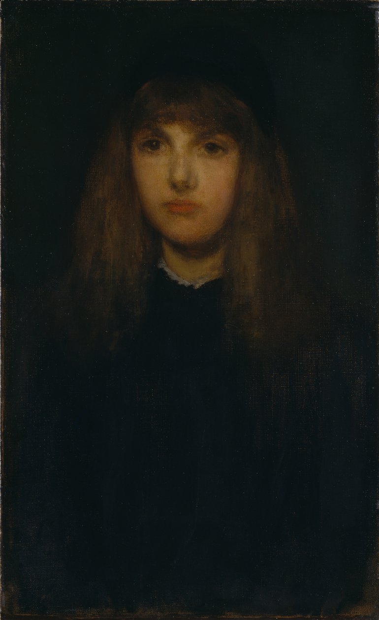 Meisje in het zwart (Pruilende Tom) door James Abbott McNeill Whistler
