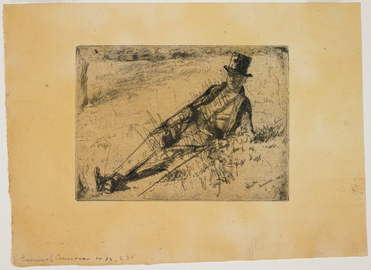 Greenwich-Pensionär door James Abbott McNeill Whistler
