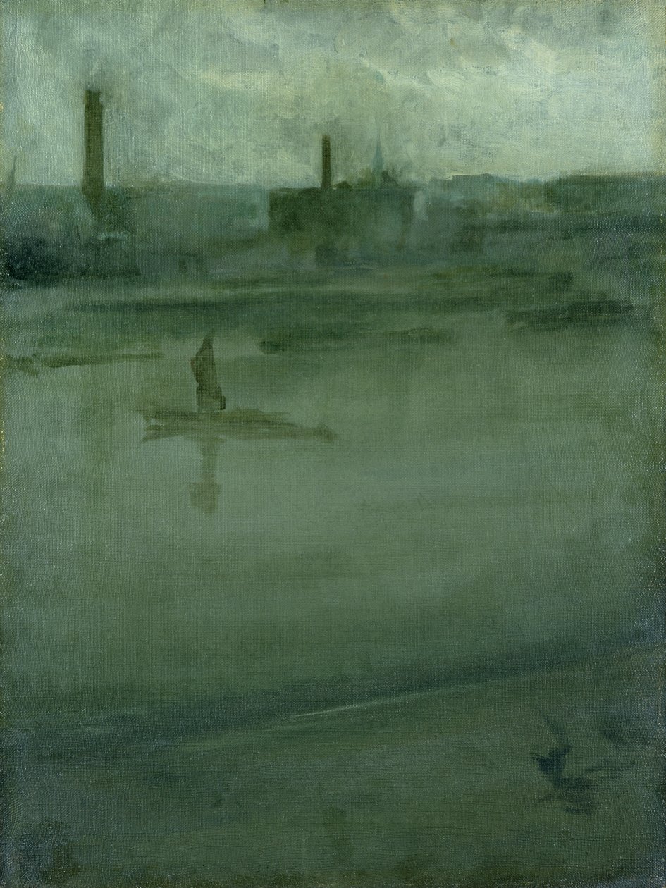 Grijs en zilver: De Theems door James Abbott McNeill Whistler