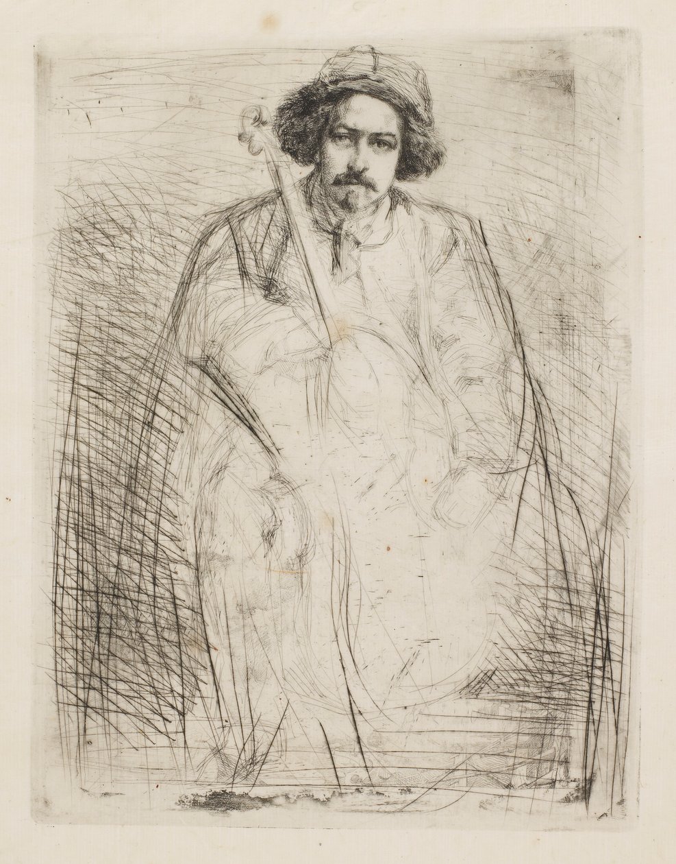J. Becquet, beeldhouwer, 1859 door James Abbott McNeill Whistler