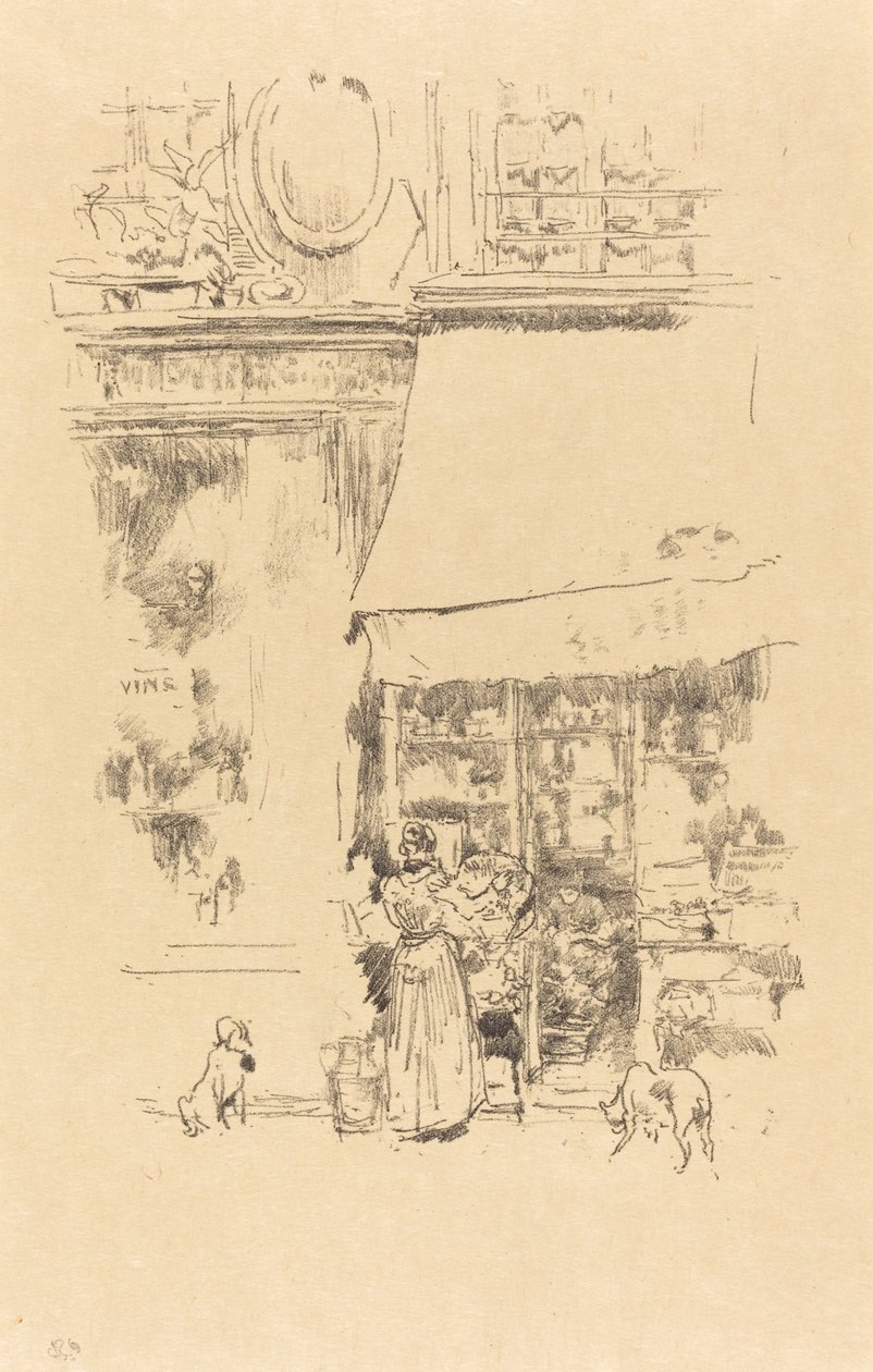 La Fruitière de la rue de Grenelle, 1894 door James Abbott McNeill Whistler