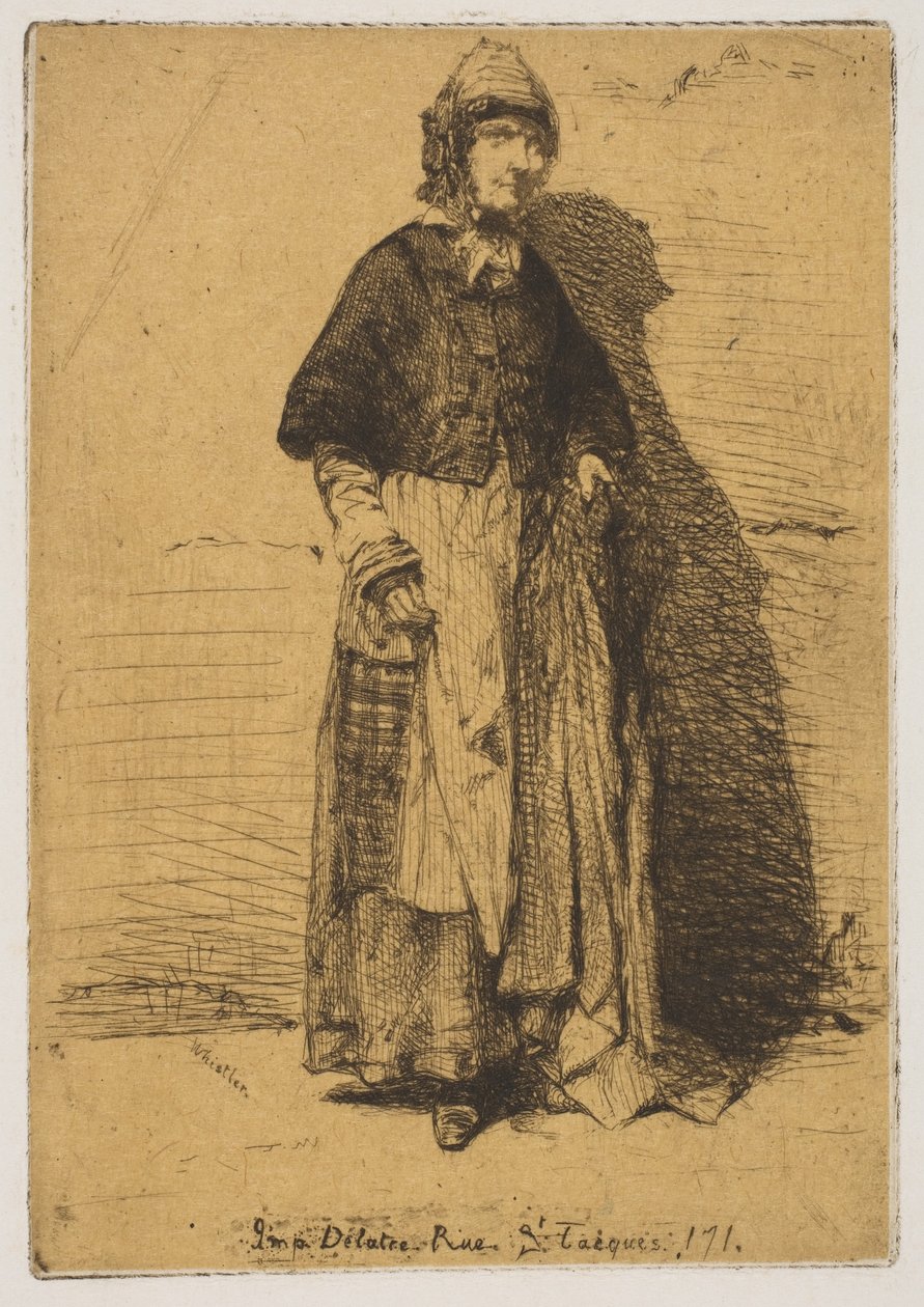 La Mère Gérard, 1858 door James Abbott McNeill Whistler