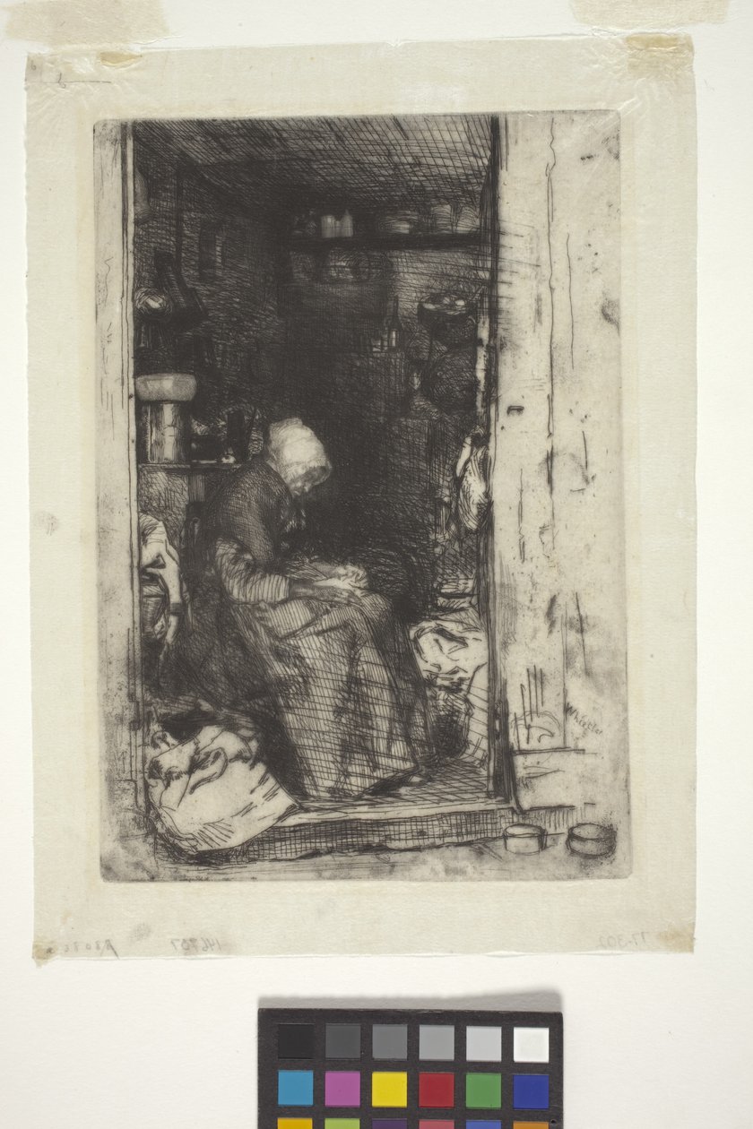 La Vielle Aux Loques door James Abbott McNeill Whistler