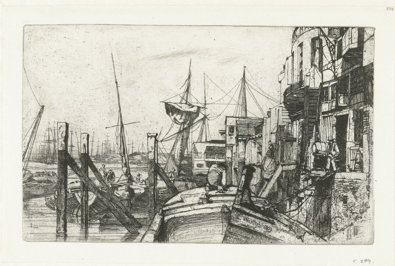 Limehouse door James Abbott McNeill Whistler