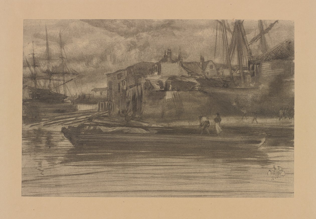 Limehouse, 1878 door James Abbott McNeill Whistler