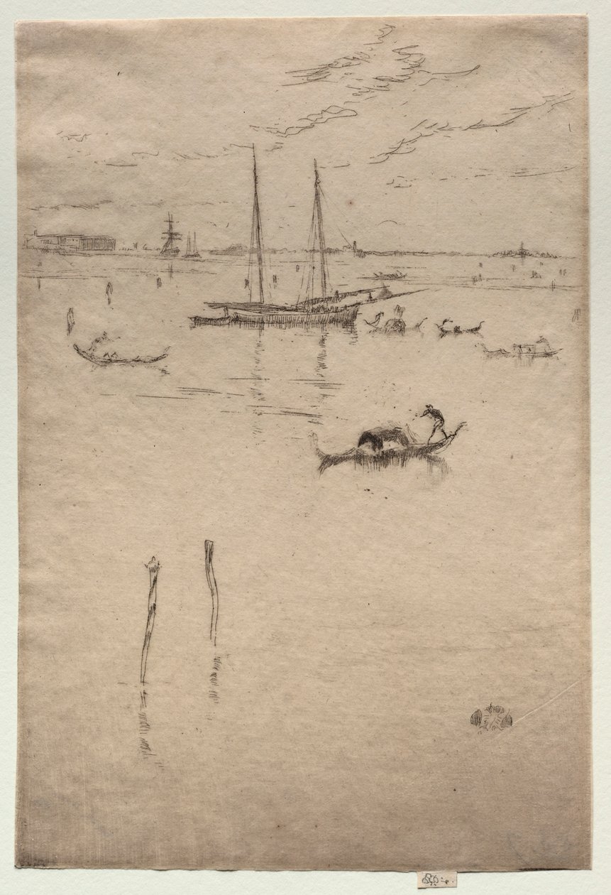 Kleine Lagune door James Abbott McNeill Whistler