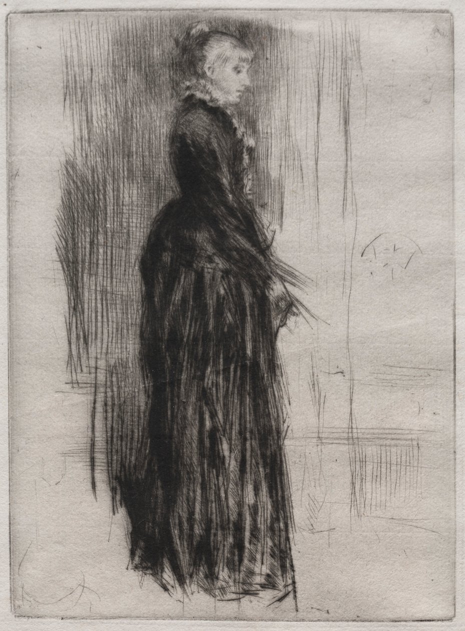 Klein fluwelen jurkje door James Abbott McNeill Whistler