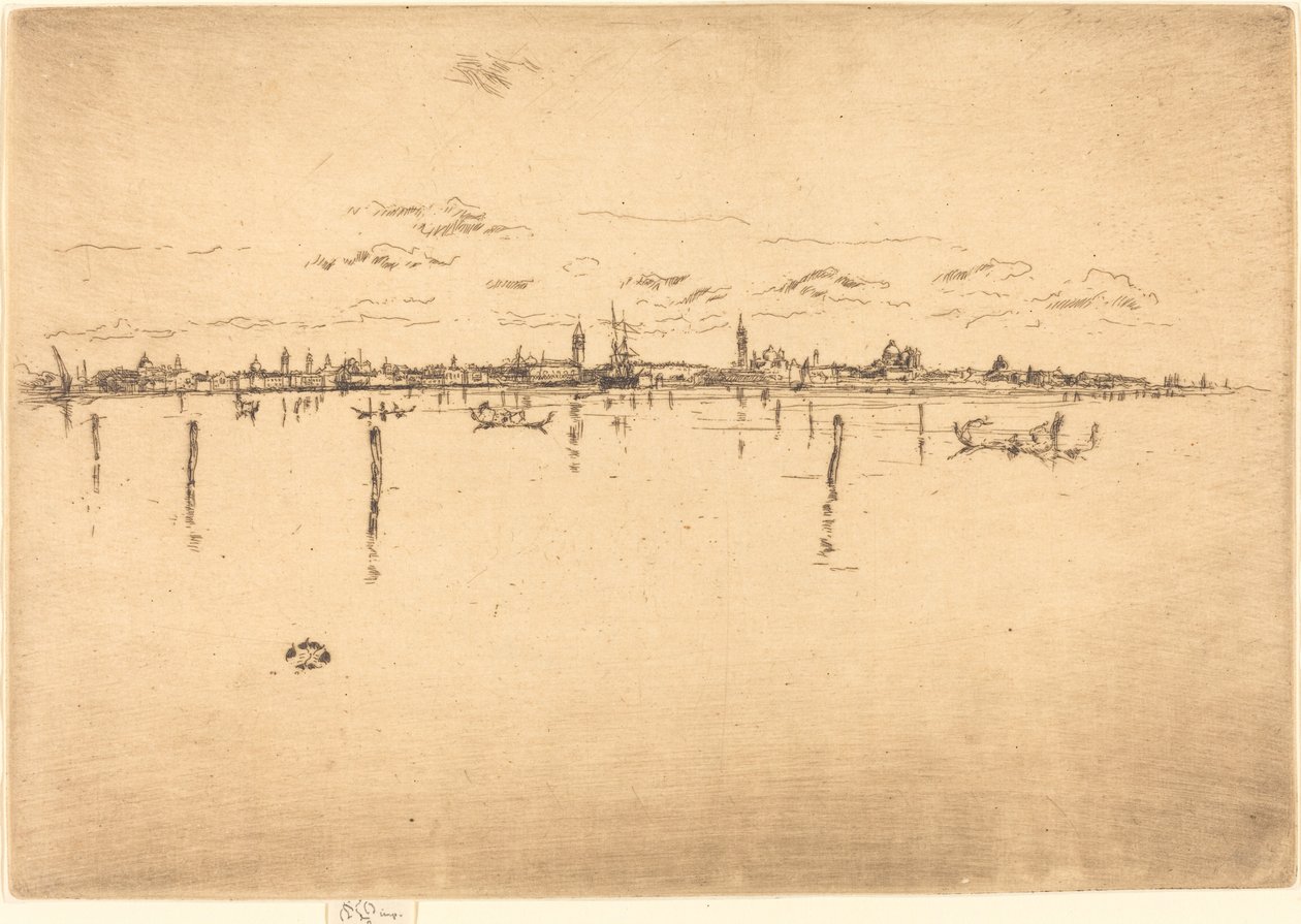Klein Venetië, 1880 door James Abbott McNeill Whistler