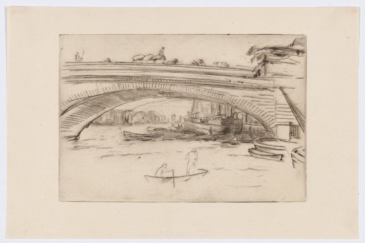 London Bridge, c.1875 door James Abbott McNeill Whistler