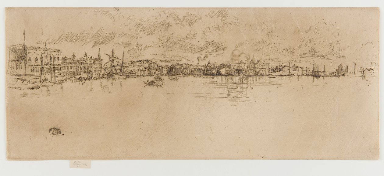 Lang Venetië, 1879-1880 door James Abbott McNeill Whistler