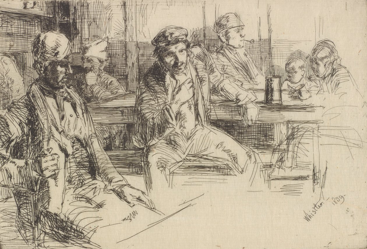 Loodsarbeiders door James Abbott McNeill Whistler