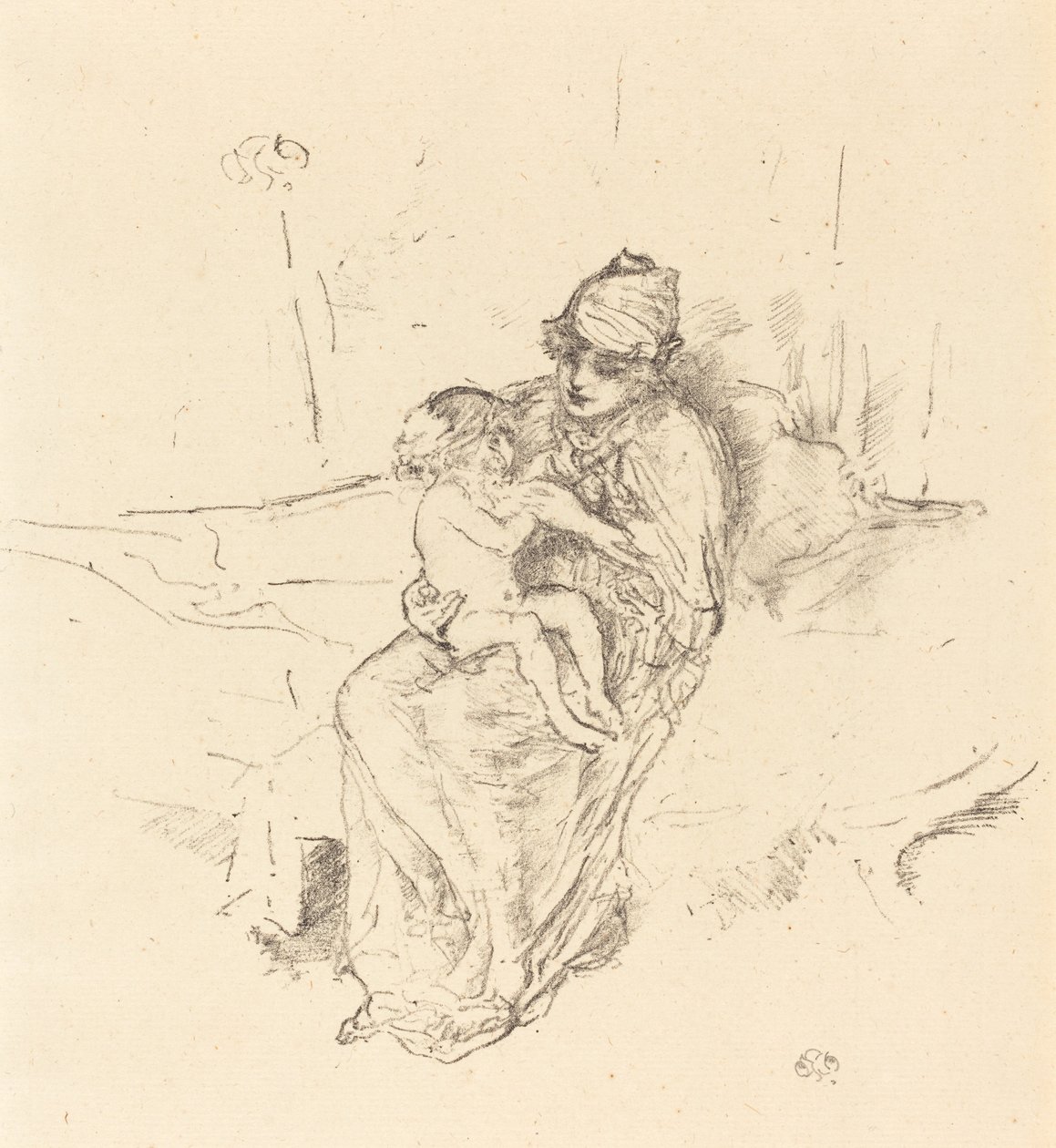 Moeder en Kind, Nr. 1, 1891-1895 door James Abbott McNeill Whistler