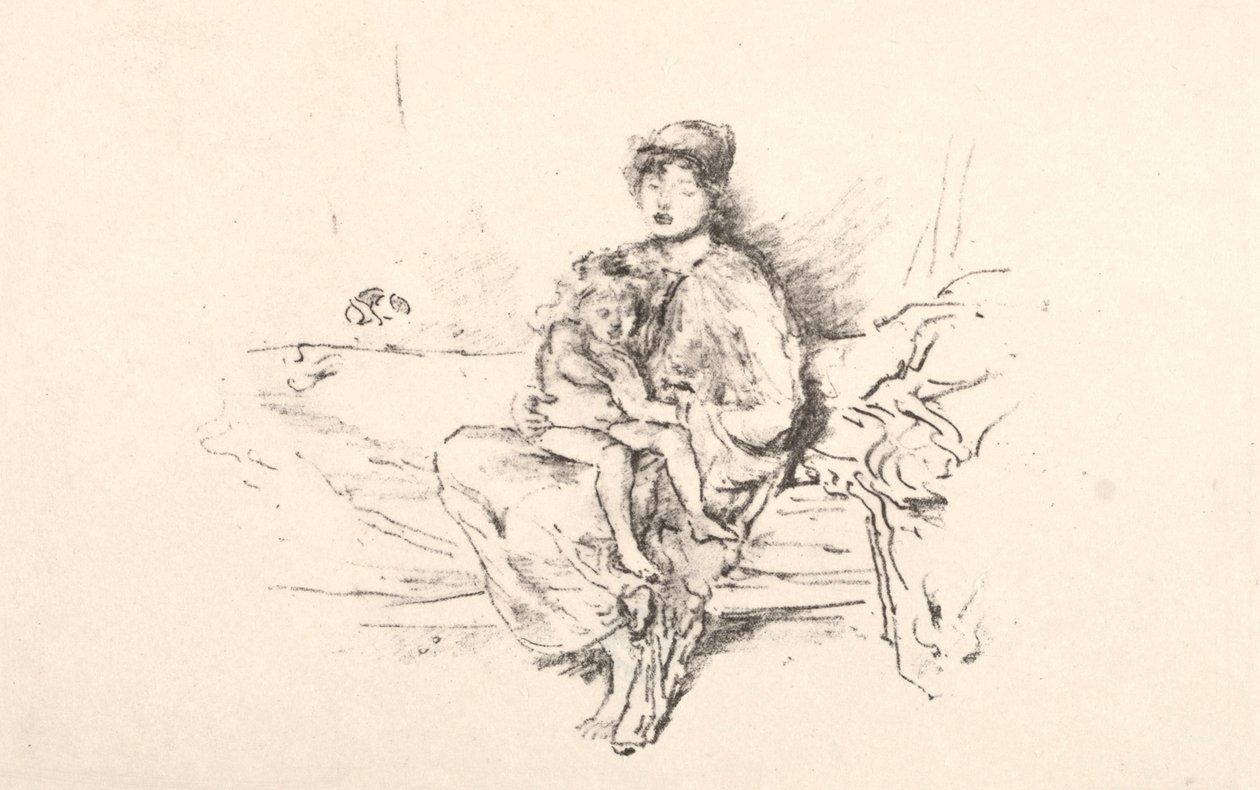 Moeder en Kind, nr. 2, 1890 door James Abbott McNeill Whistler