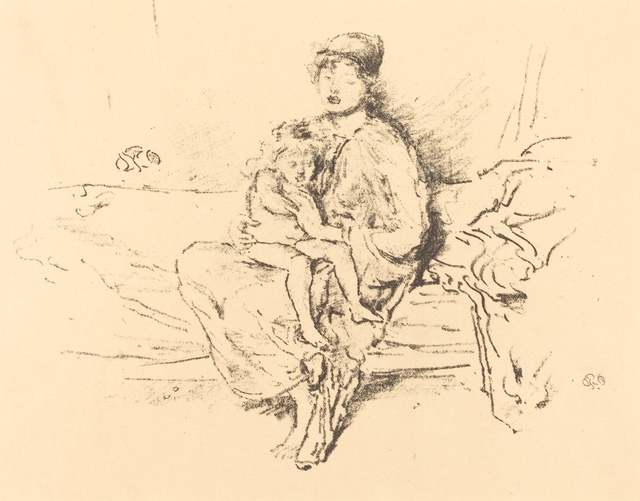 Moeder en kind, nr. 2, 1891-1895 door James Abbott McNeill Whistler