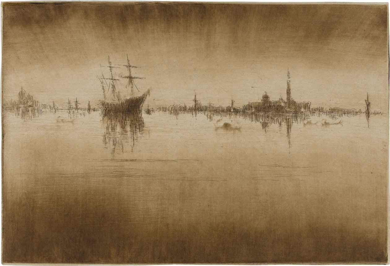 Nocturne door James Abbott McNeill Whistler