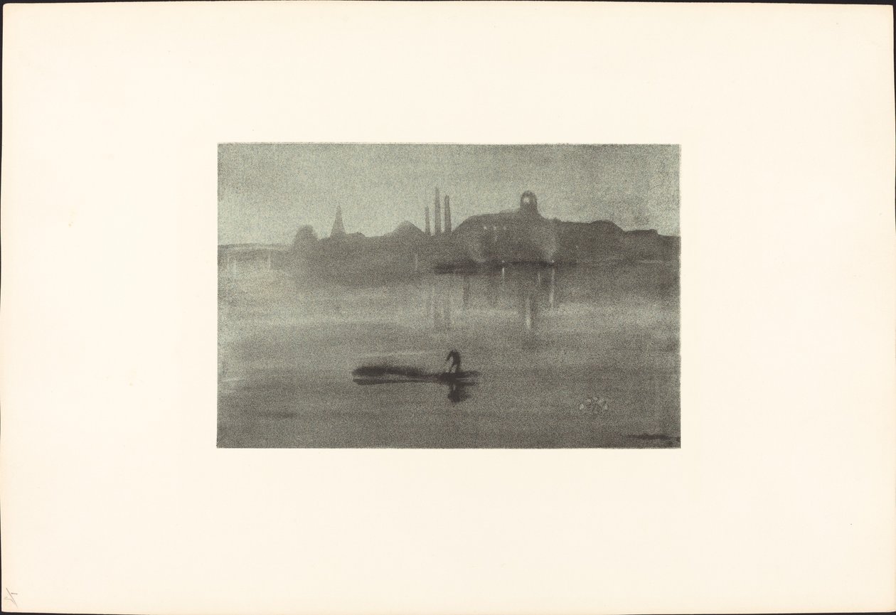 Nocturne door James Abbott McNeill Whistler