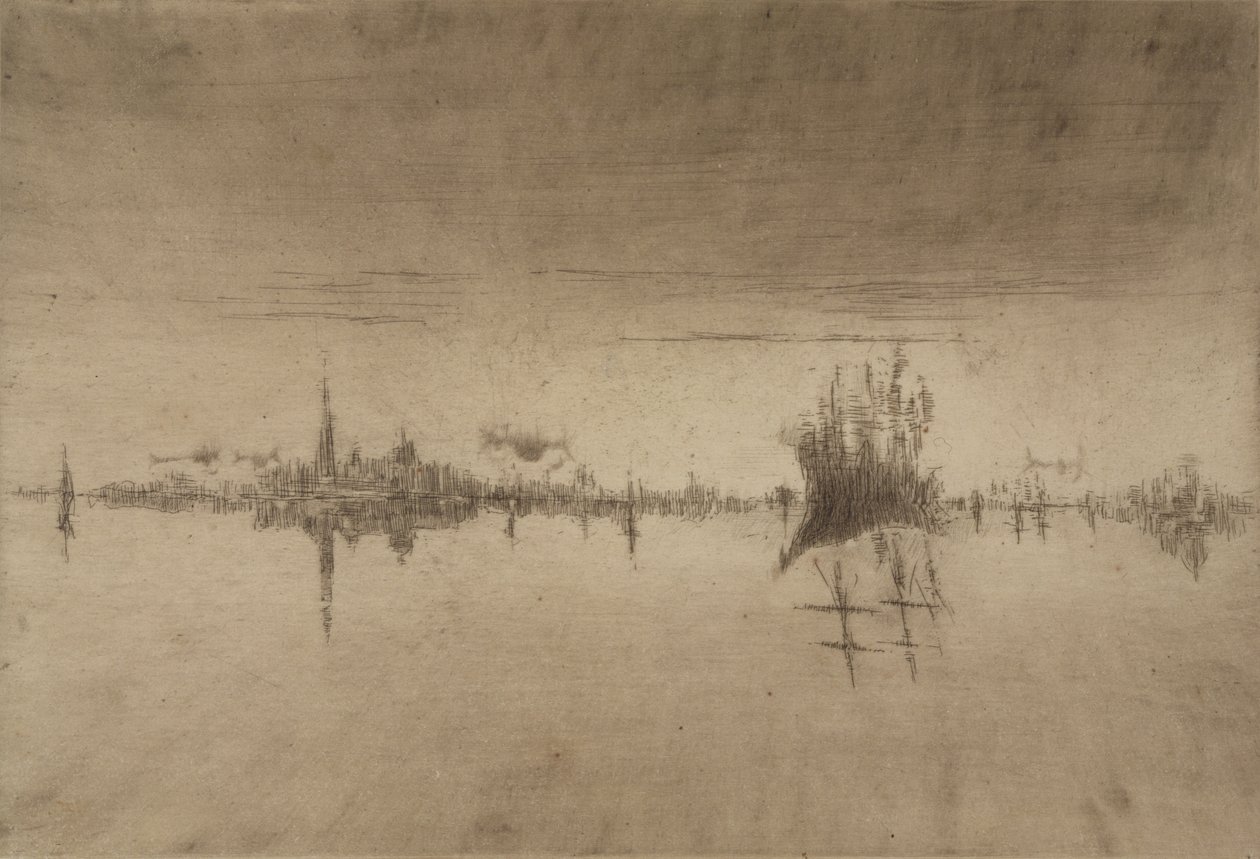 Nocturne, 1879-80 door James Abbott McNeill Whistler