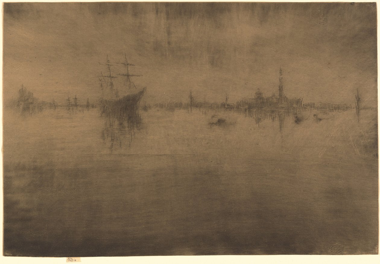 Nocturne, 1879-1880 door James Abbott McNeill Whistler