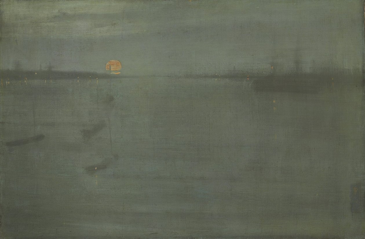 Nocturne: Blauw en Goud, Southampton Water door James Abbott McNeill Whistler