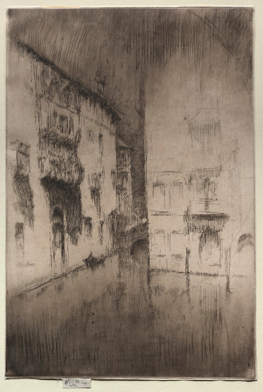 Nocturne: Paleizen, 1886 door James Abbott McNeill Whistler