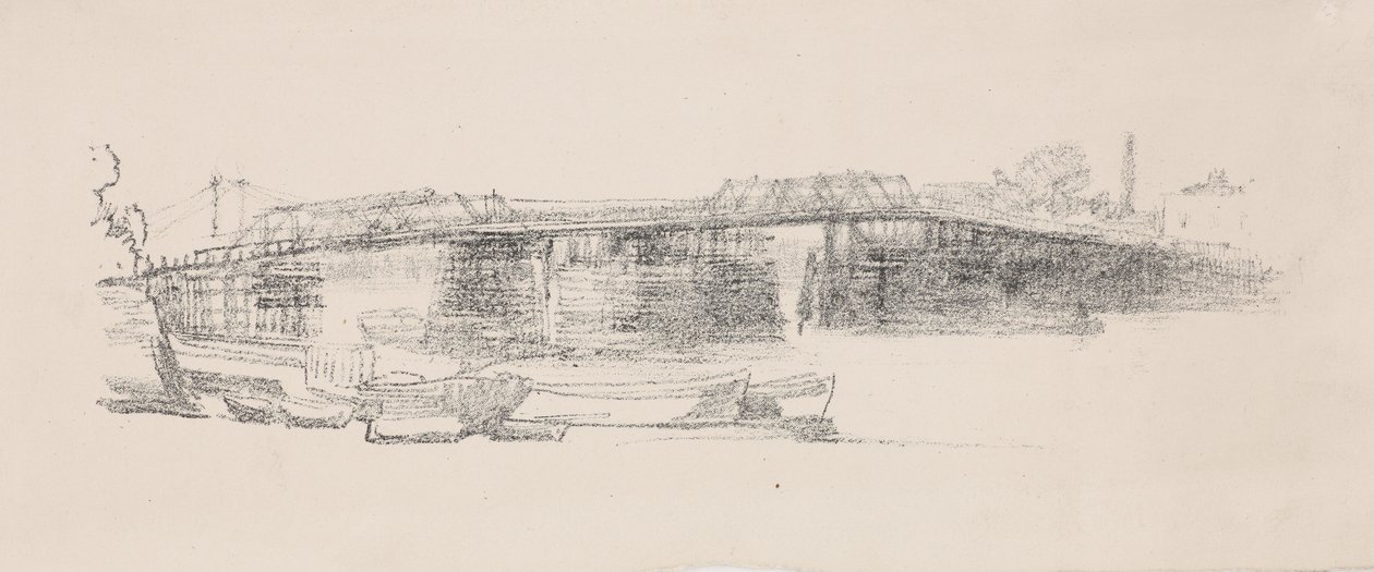 Oude Battersea-brug, nr. 2 door James Abbott McNeill Whistler