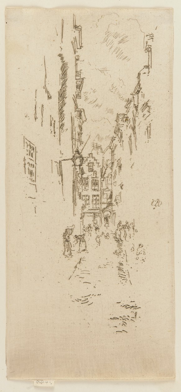 Petite Rue des Bouchers door James Abbott McNeill Whistler