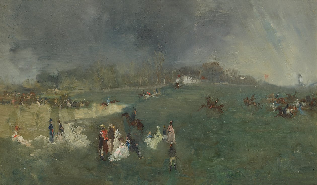 Paardenrennen door James Abbott McNeill Whistler