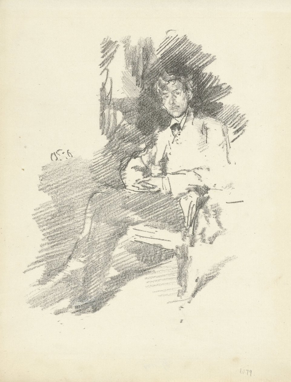 Portret van Walter Sickert door James Abbott McNeill Whistler
