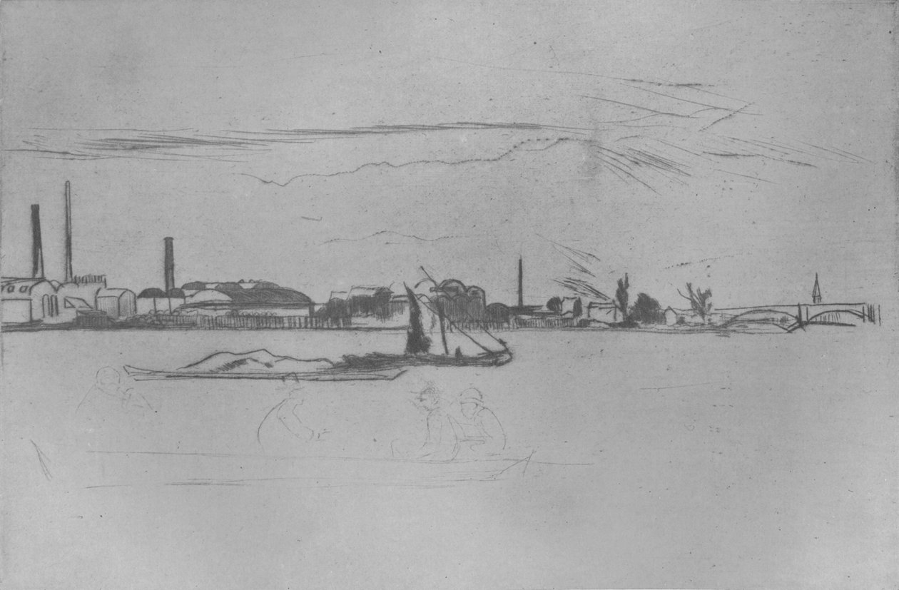 Prices Kaarsenfabriek, ca. 1875, 1904 door James Abbott McNeill Whistler