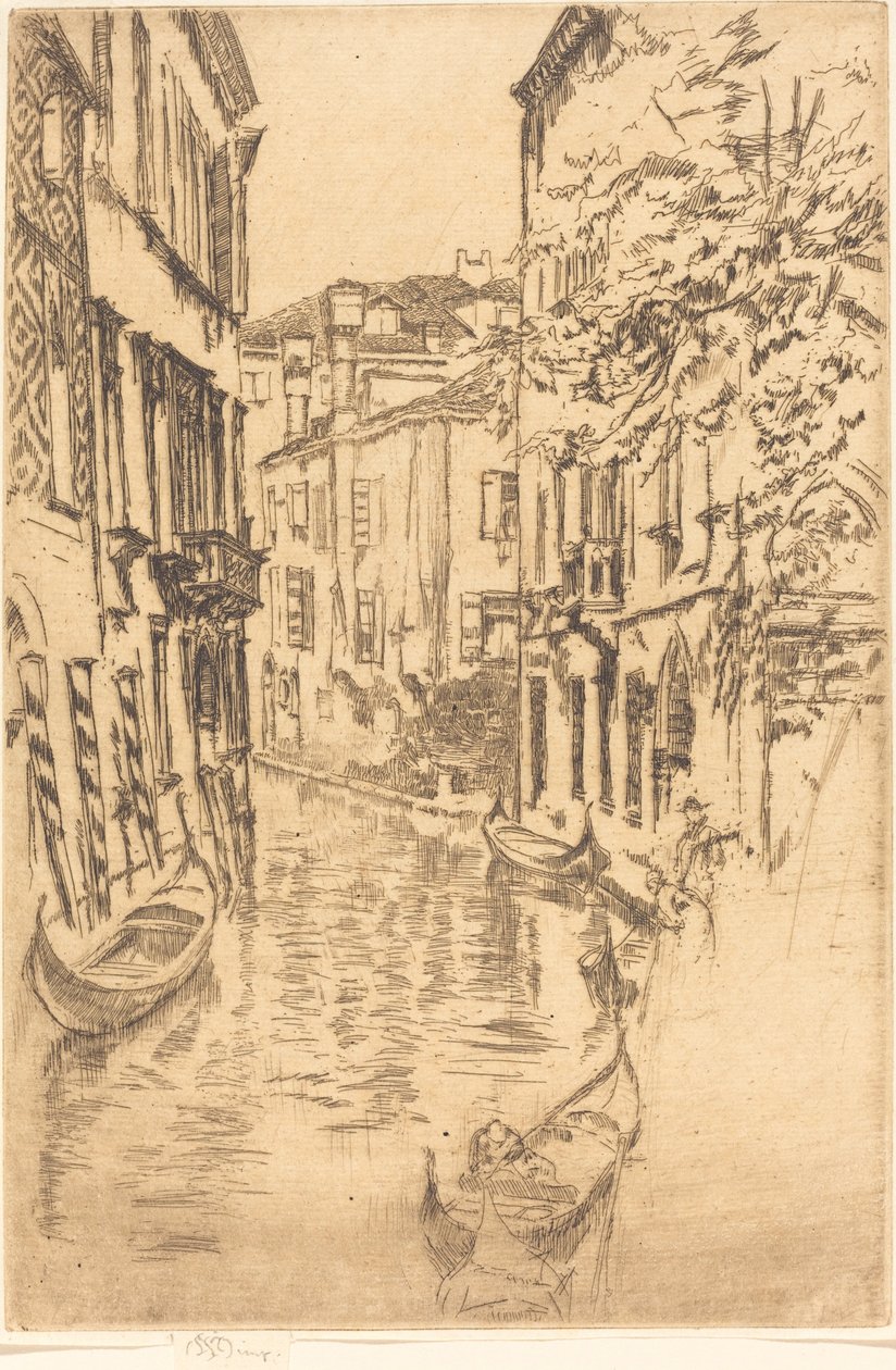 Rustig Kanaal, 1880 door James Abbott McNeill Whistler