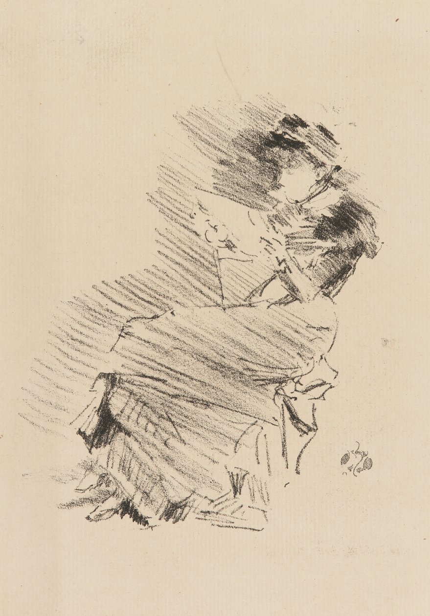 Lezen, 1879 en 1887 door James Abbott McNeill Whistler