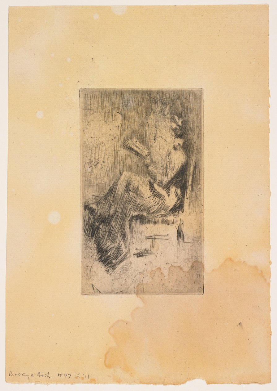 Ein Buch lesen door James Abbott McNeill Whistler